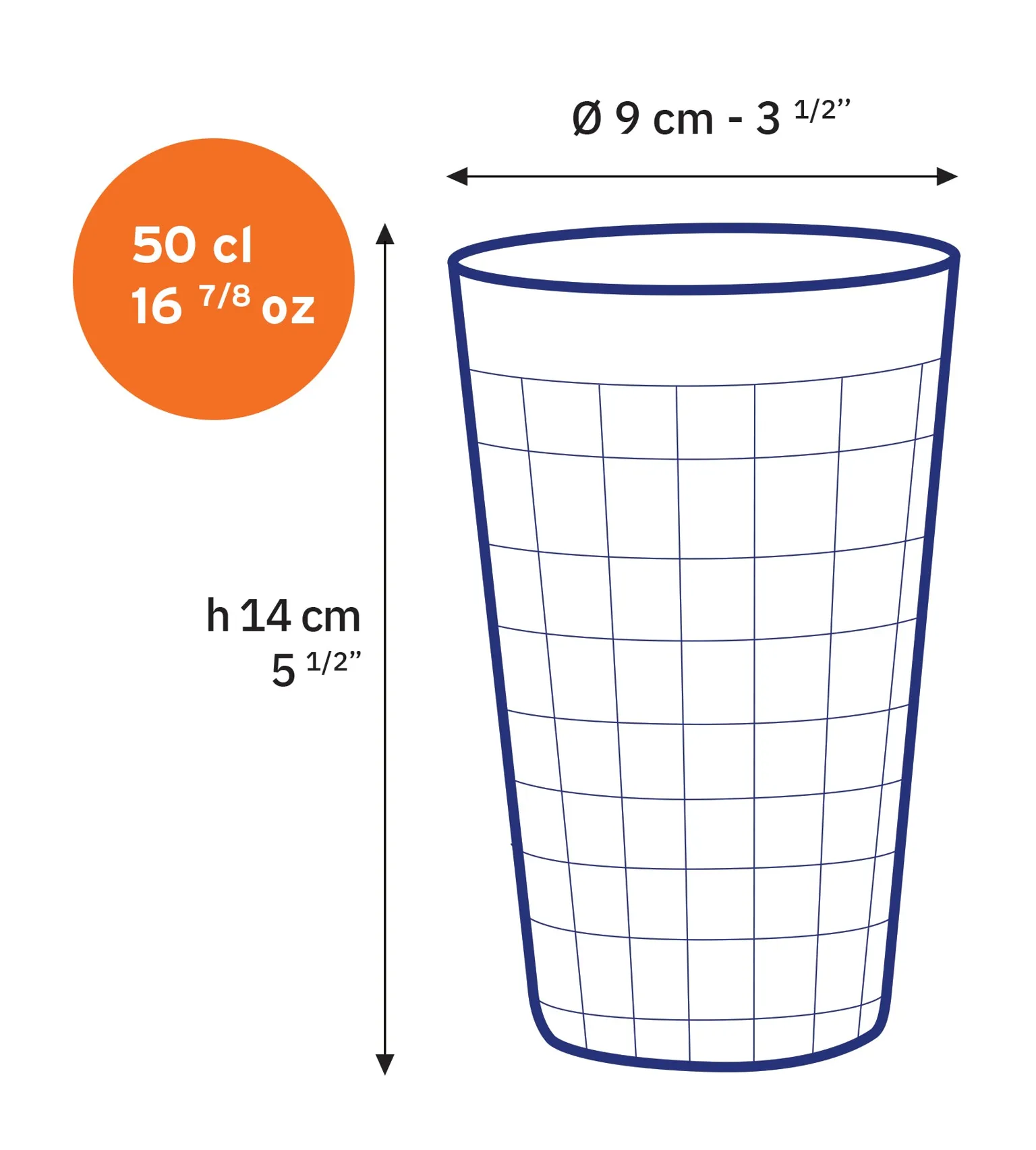 Prisme Clear Glass Tumbler - Set of 6