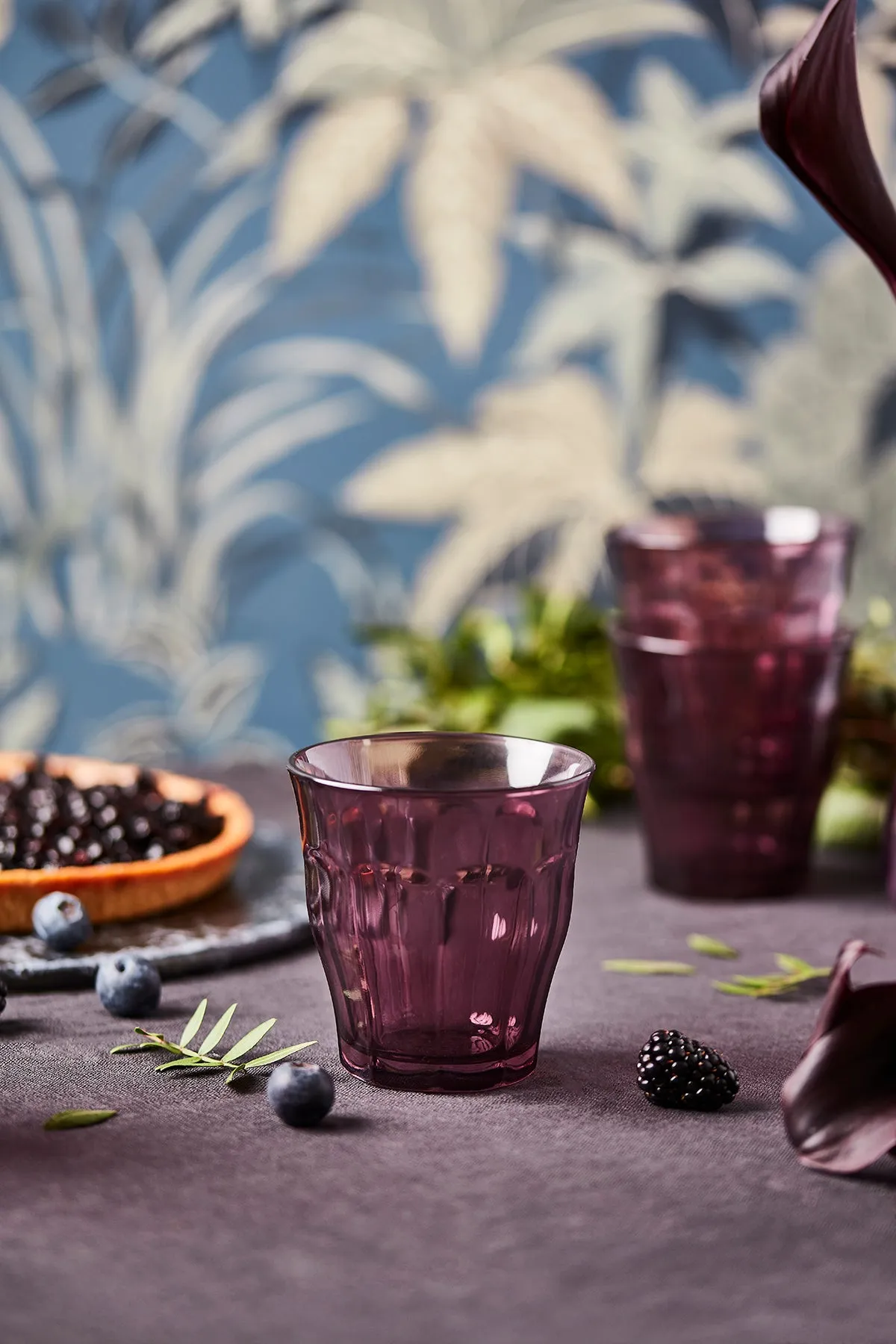 Plum Glass Tumbler - Set of 4